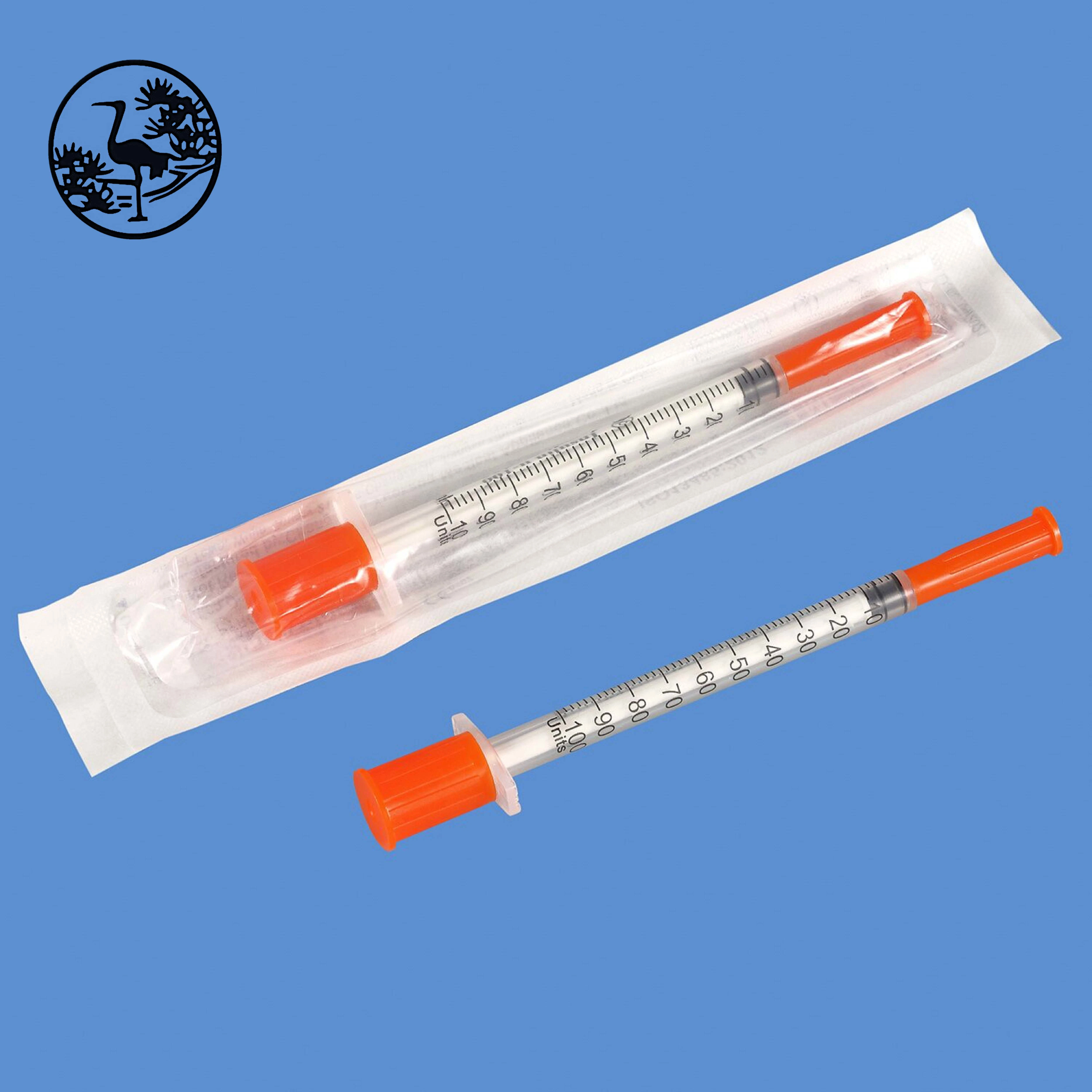 1ml Insulin Syringe 1cc Disposable Insulin Syringe 100u with Needle for Injection Medical Supplies Medical Consumables with CE ISO Free Sale Certificate