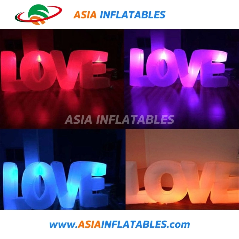 LED Decoration Inflatable Love Letters Model for Wedding