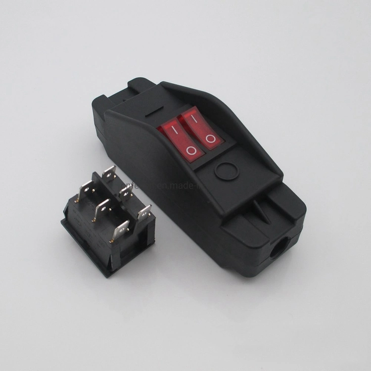 308 Double Button Double Connection Double Control Line Switch Ship Type Switch High Temperature High Current 16A 30A