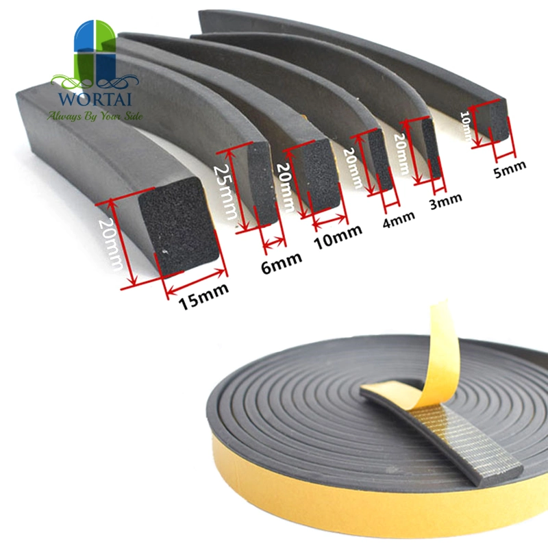 Closed Cell EPDM Foam Rubber Sheet with Adhesive Tape