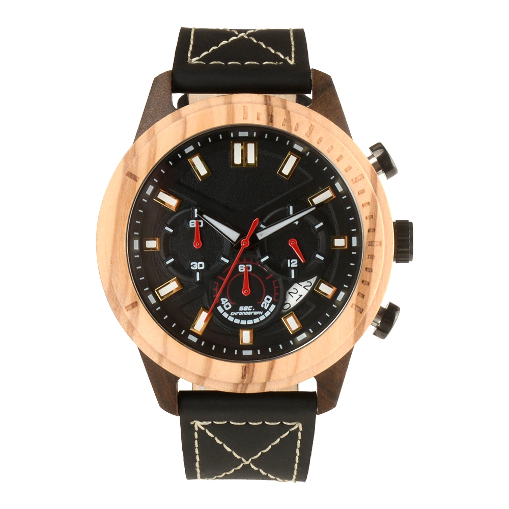 Reloj de madera Bewell de alta calidad hecho a mano para hombres Reloj de lujo