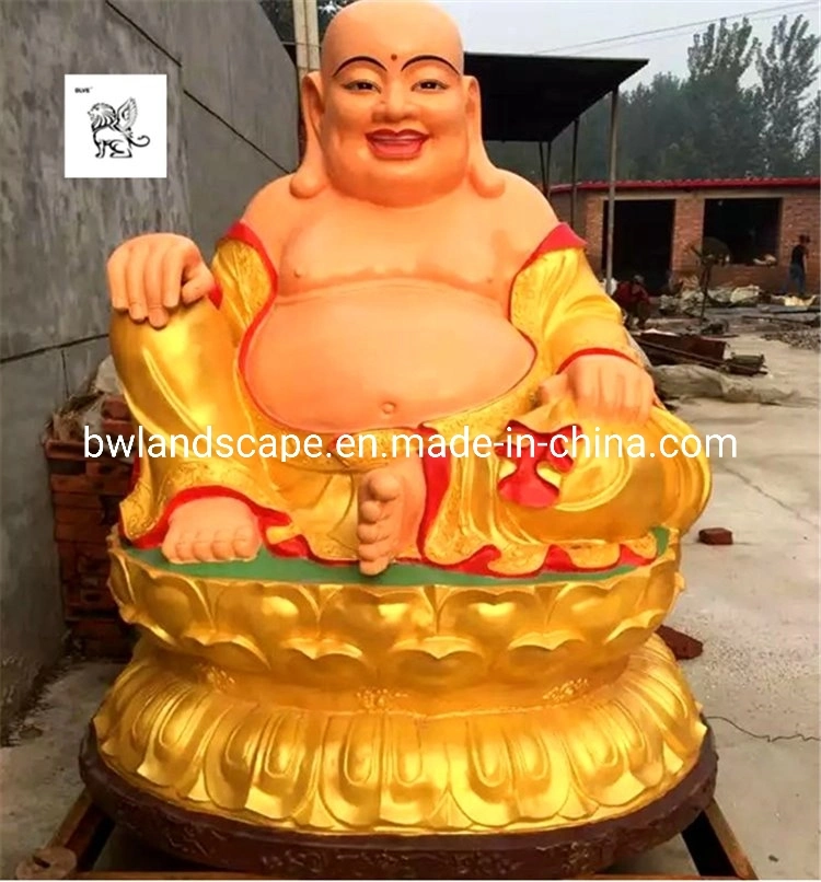 Wholesales Chinese Traditional Maitreya Laughing Buddha Statue Fiberglass Sculpture Fsg-46