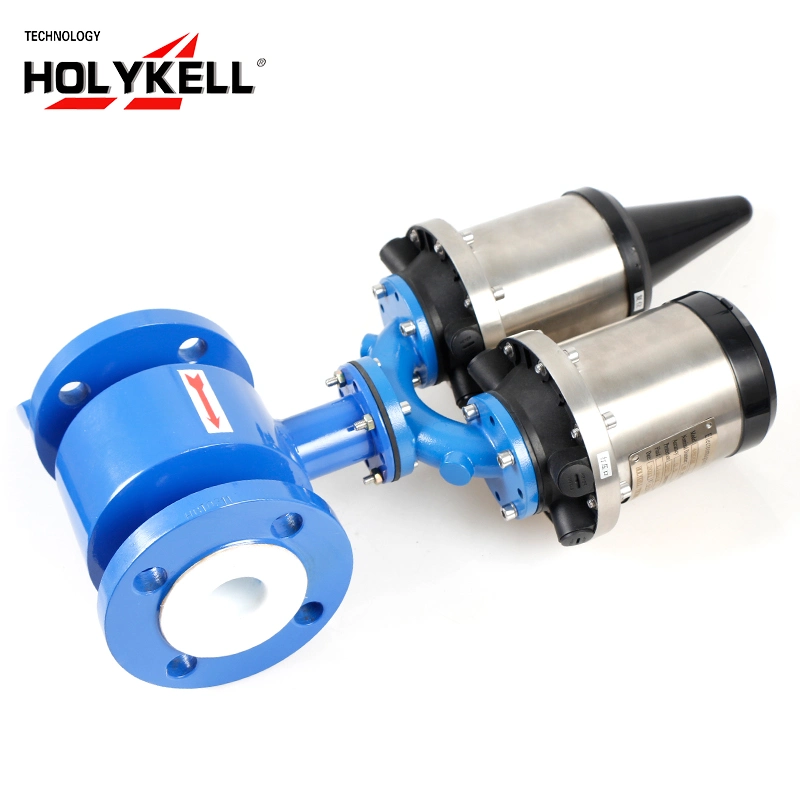 Holykell Wireless Water Electronic Battery Powered Electromagnetic Flow Meter