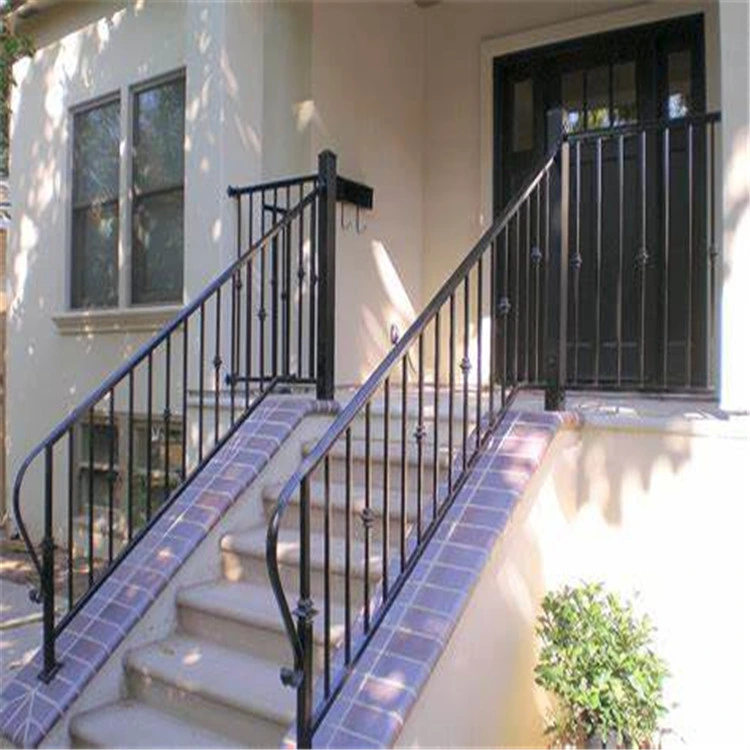 Factory Decorative Balustrade Wrought Iron Metal Acrylic Indoor Stair Railings