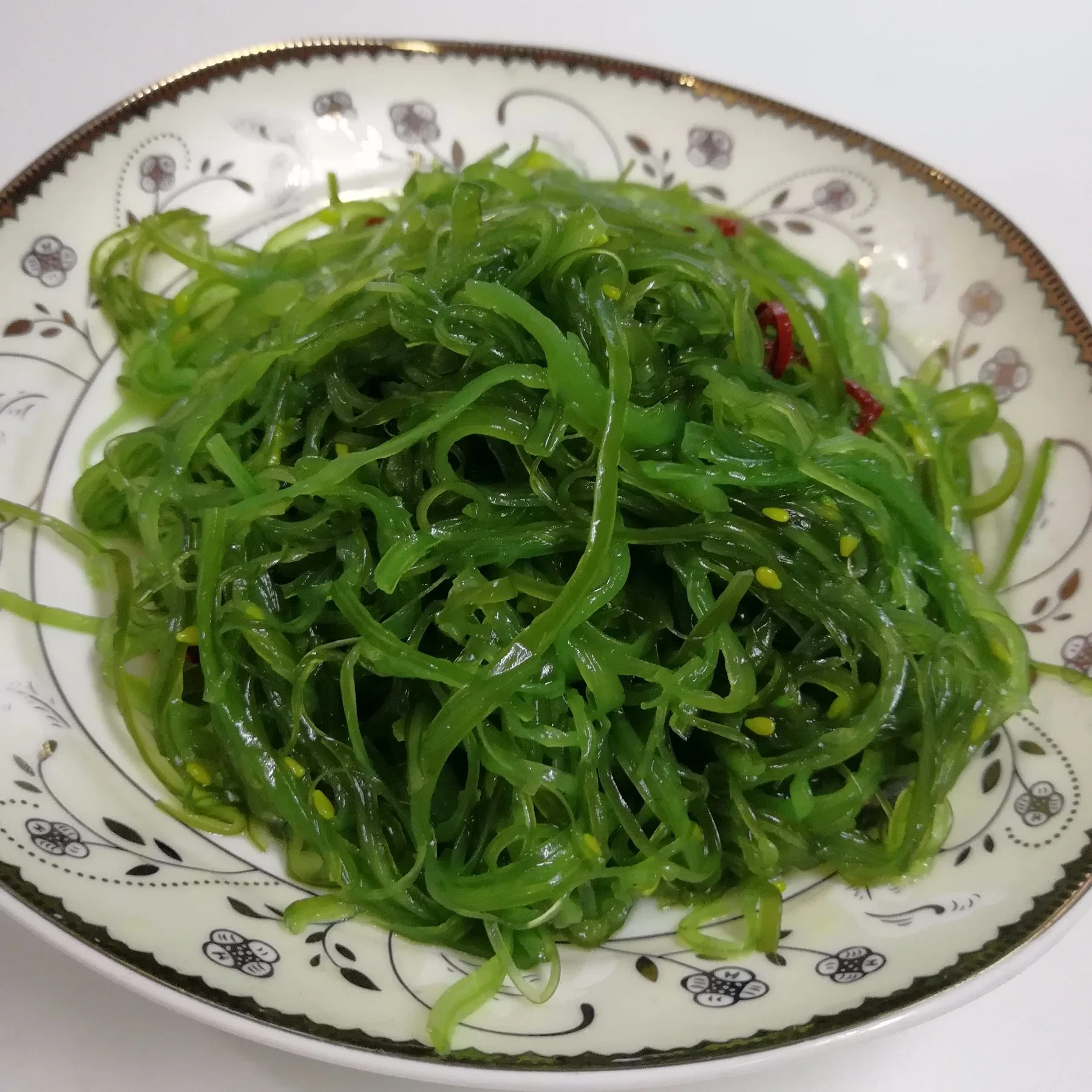 Frozen Hiyashi Seaweed Salad Raw - Frozen Salted Seaweed Wakame Stem Cut