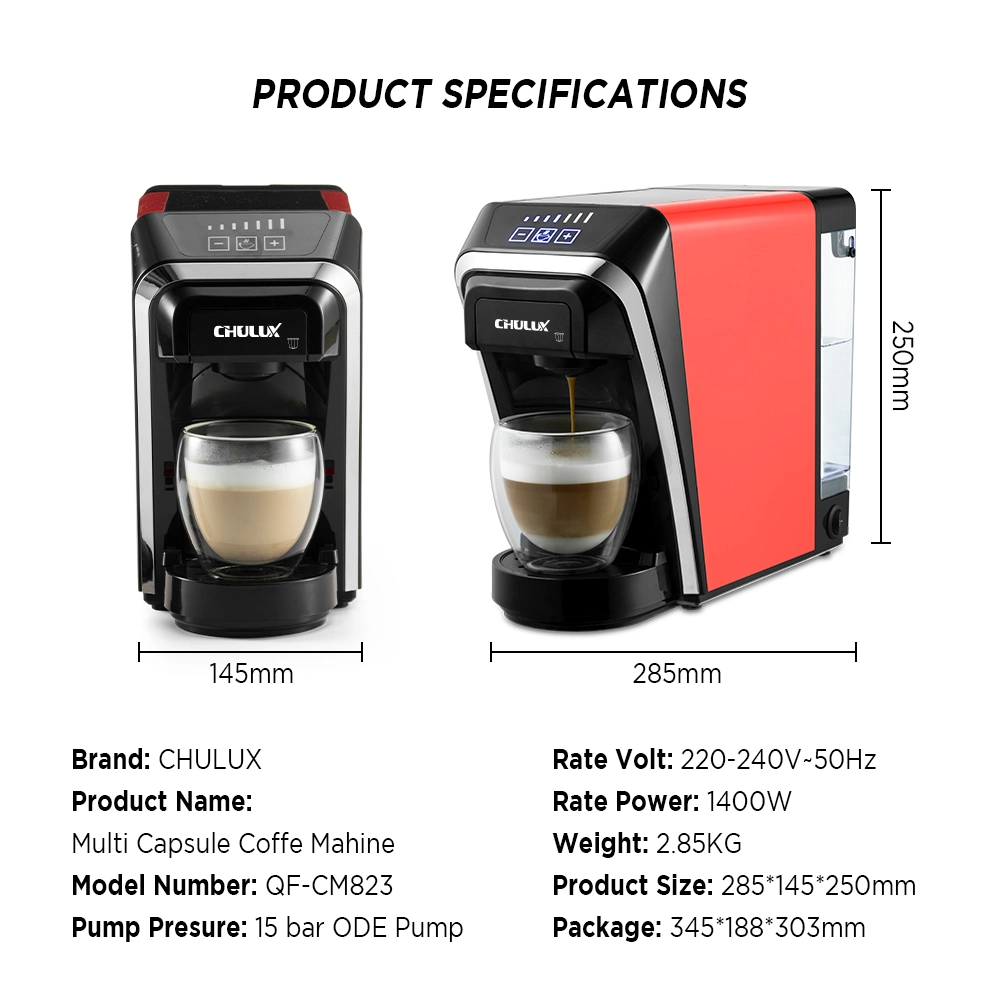 Chulux Hot Selling High Compatible Capsule Coffee Machine Electric Automatic Coffee Maker