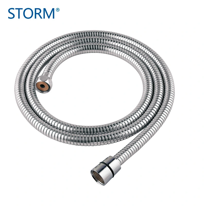 Sanitary Ware Faucet Pipe Double Lock Stainless Steel Extensible Tube Shower Hose