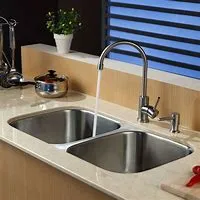 SUS 304 Stainless Steel Kitchen Sink with Faucet Handmade Kitchen Sinks