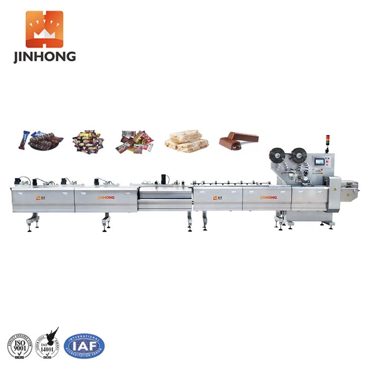 Candy/Chocolate/Wafer/Biscuit Food Pillow/Flow Horizontal Wrapping Full Automatic Packing Packaging Machine