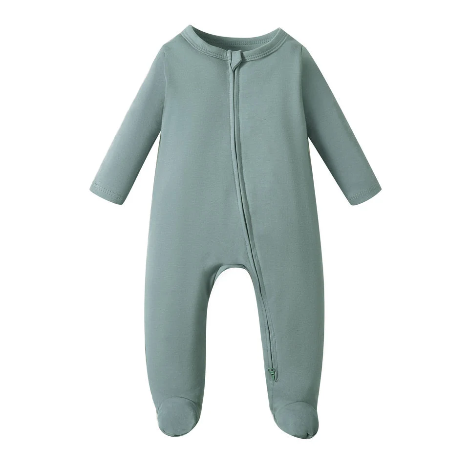 Специальный цельный бамбук хлопок молния Детский Ропер обувь Pajamas Newborn Одежда для детей