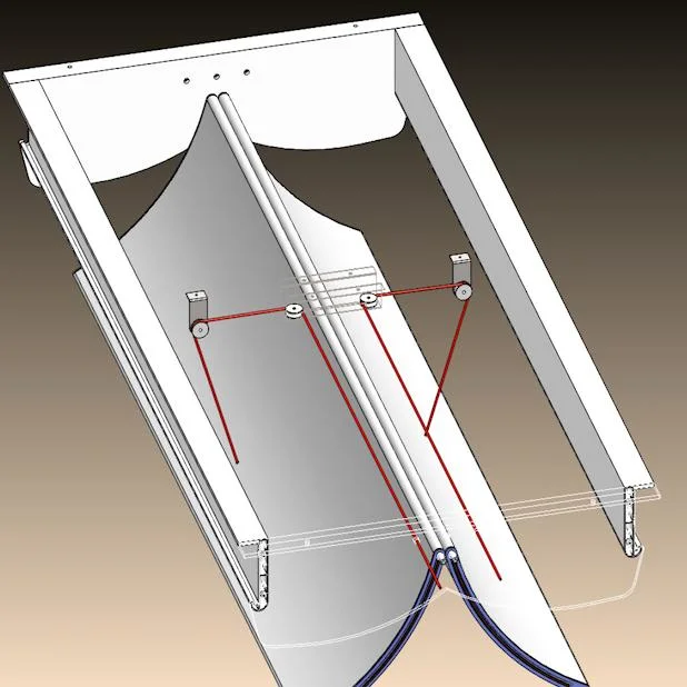 Ventana de entrada de aire de techo purificado utilizada en equipos ganaderos