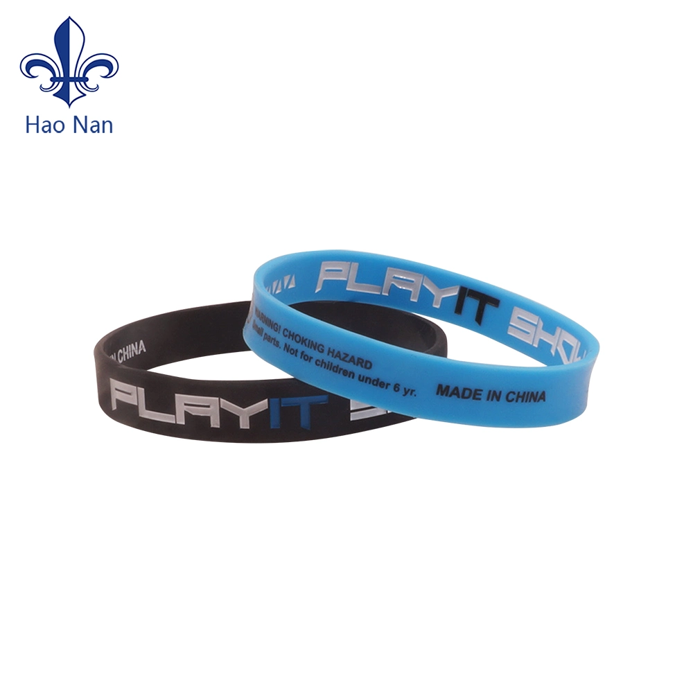 Custom Printed Logo Soft Silicone Bracelet