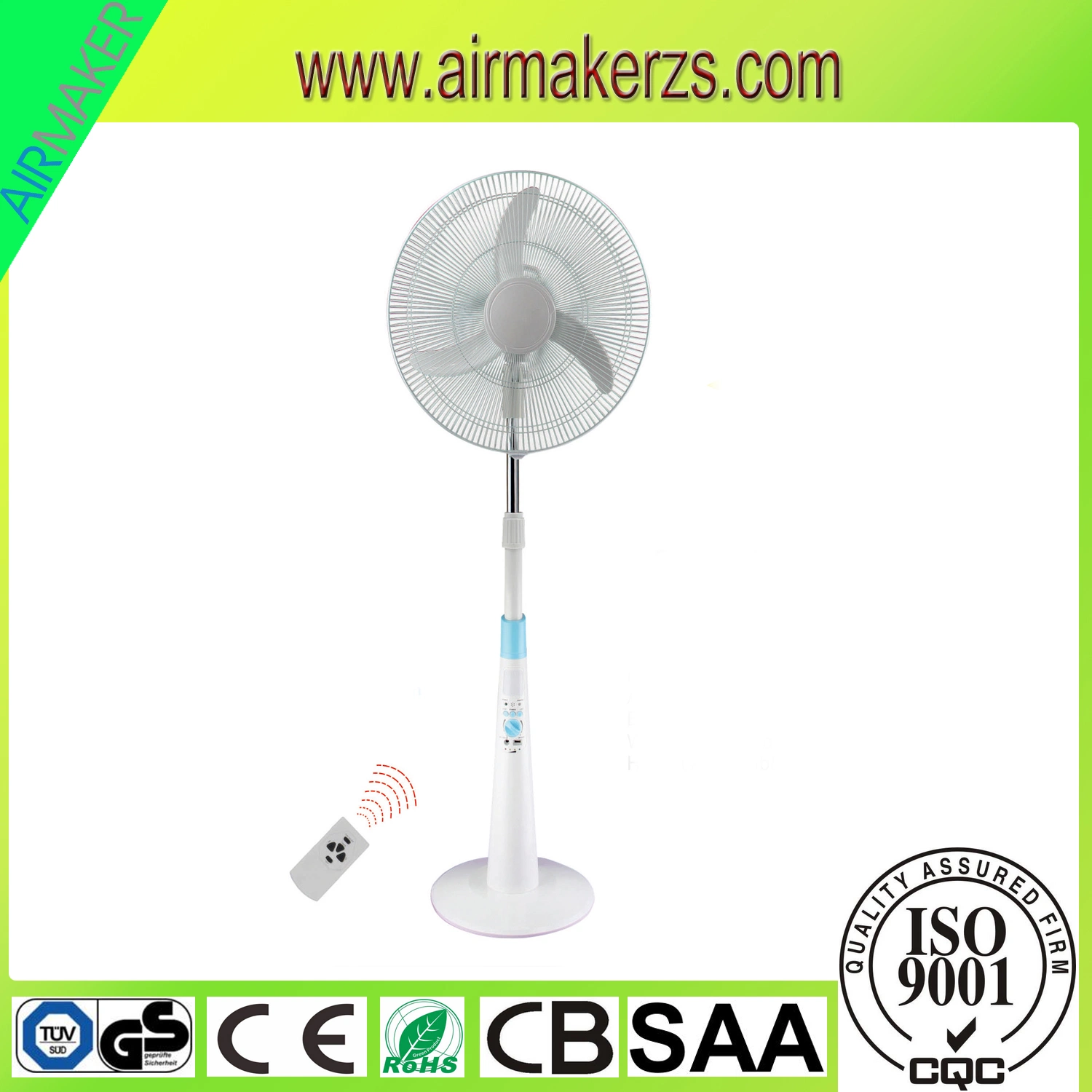 16" Rechargeable Stand Fan with Ce and RoHS Nigeria