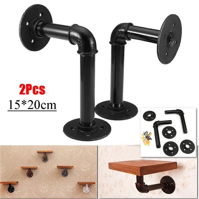 Pipe Furniture Wrought Iron Railing Parts Pipe Fitting Furniture Shelves and Brackets