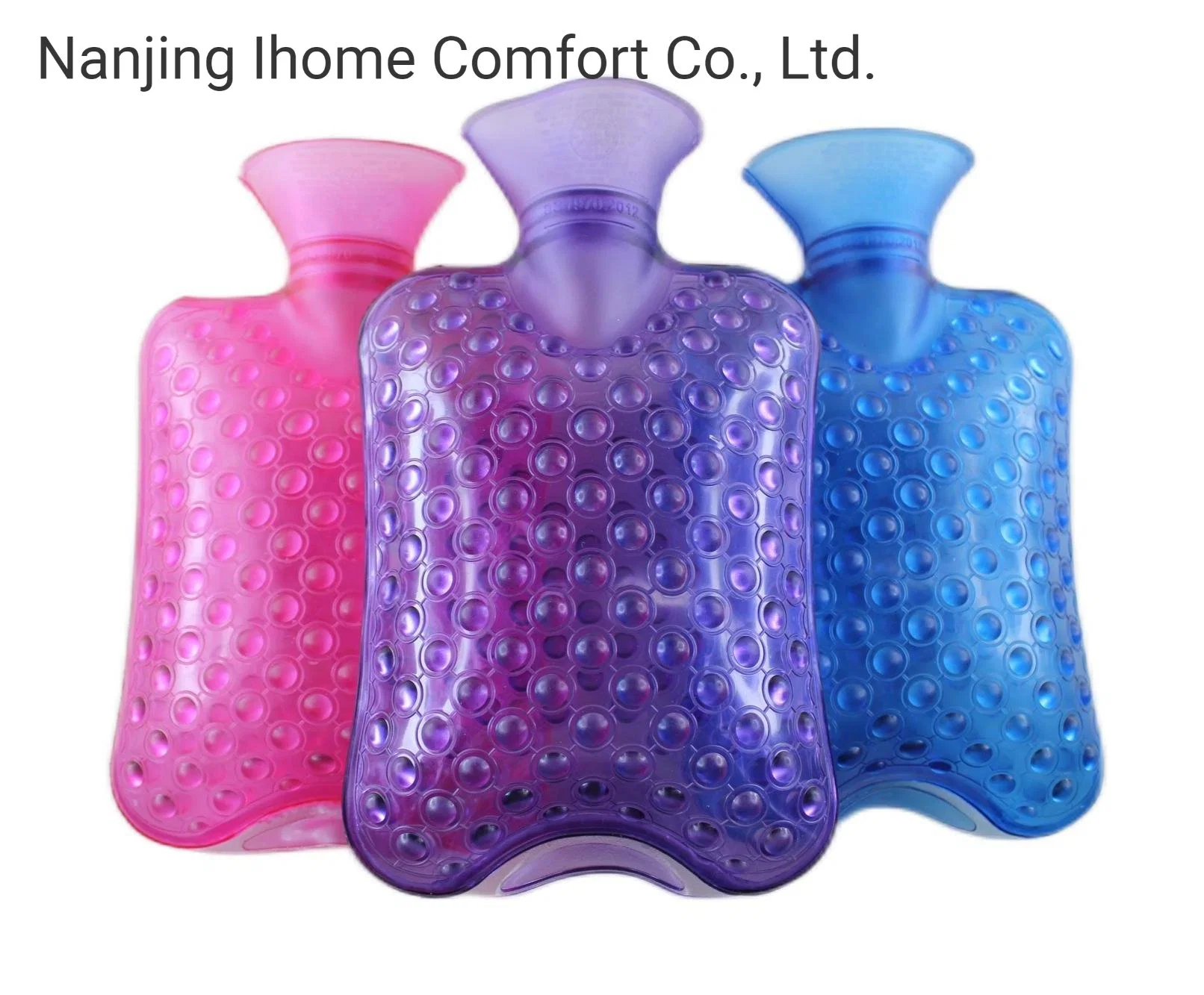 CE BS Cute Eco-Friendly Portable PVC Hot Water Bottle Bag for Hot & Cold Compress