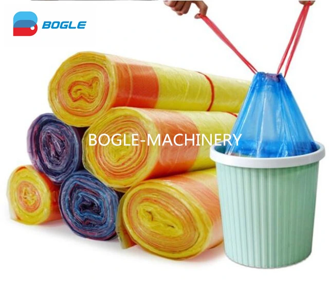 Full Automatic Rolling Draw Tape Plastic Garbage Bag Making Machine