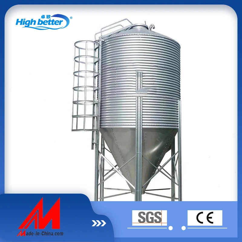 Silo de alimentación de alta calidad granja de pollos granja porcina de la casa de aves de corral de alimentación de acero galvanizado Contenedor de almacenamiento