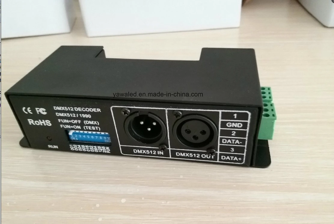 12-24VDC 6A*4CH DMX512 Decoder 15kHz at 256 Grey Steps or 8kHz at 4096 Grey Steps