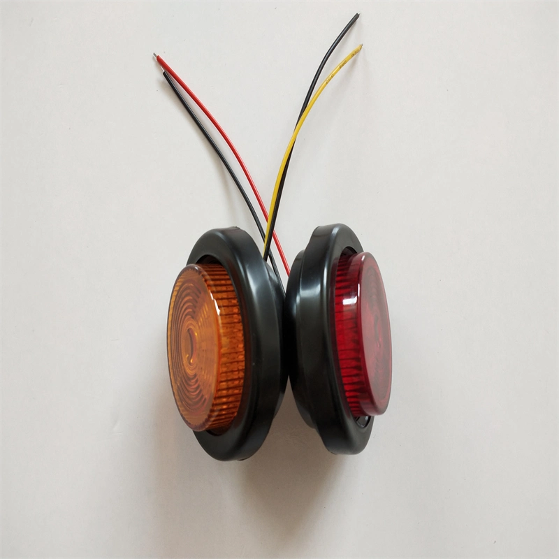 Stainless round sealed waterproof led lights stop lights can be customized trailer trucks tail lights