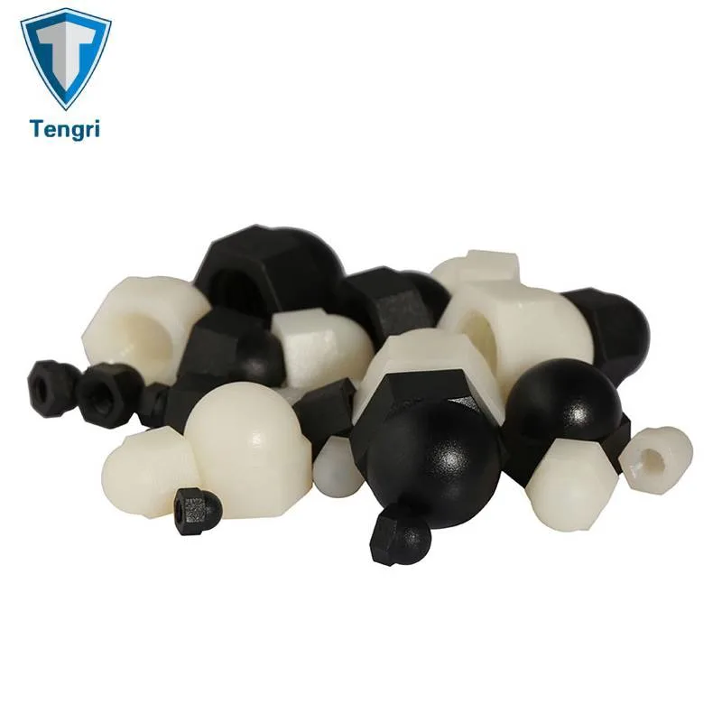 DIN 1587 Plastic Hexagonal Acorn Nut Nylon High Type Hexagon Cap Nuts with Internal Thread