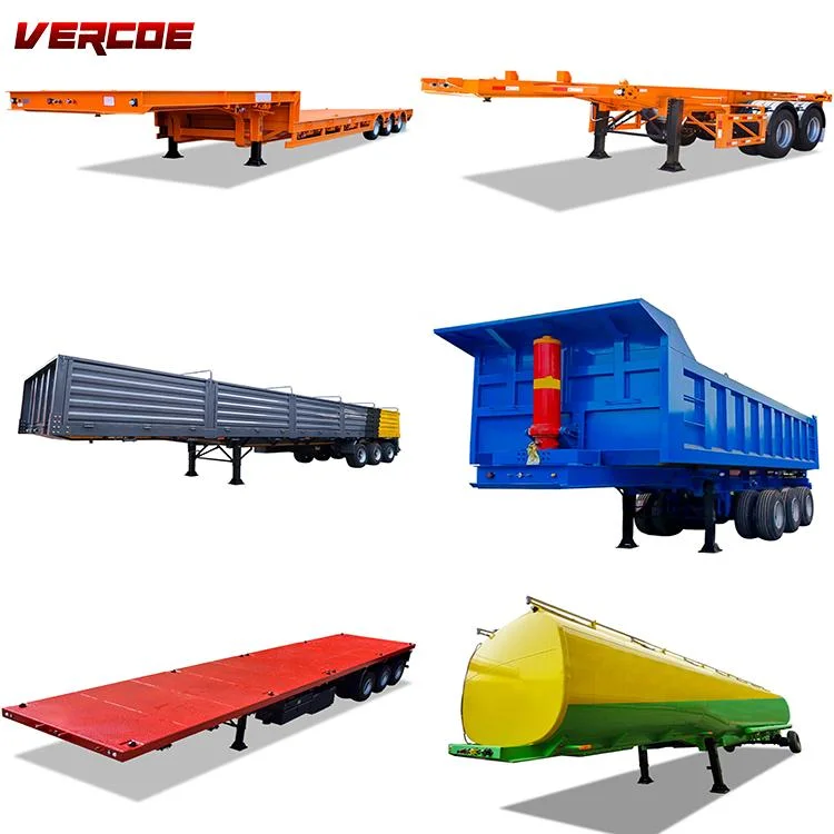 Flatbed /Dump/Tipper /Container/Flatbed/Lowboy/Skeleton/Flatbed Semi Trailer for Trailer Truck