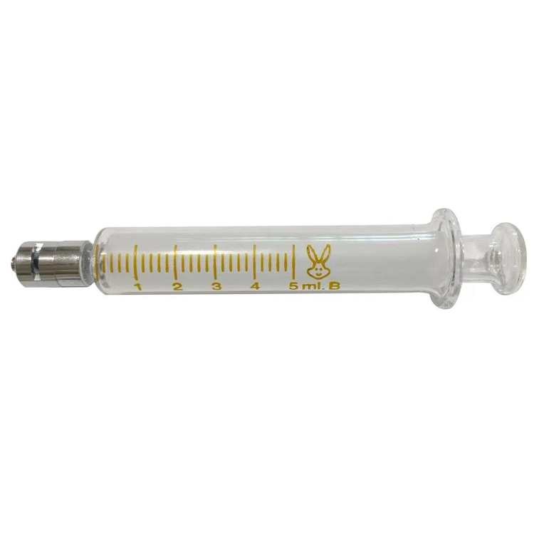 Disposable Stainless Steel Tip Luer Lock Glass Syringe