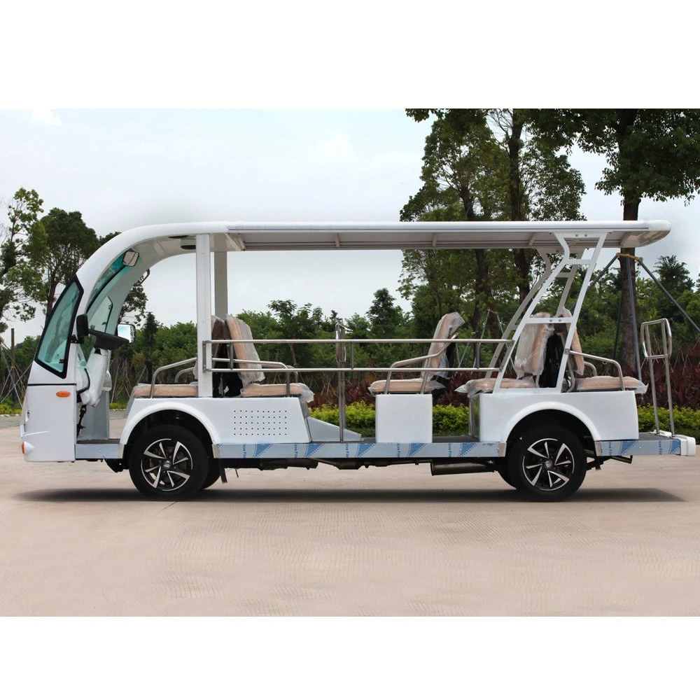 High-Quality 14-Seater Electric Sightseeing Bus Tour Van Nev Battery Electric Vehicles.