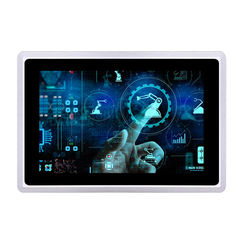 Industrial 10.1 Inch 10 Points Capacitive Touch Panel PC Full Screen 4 COM HD Dp Gpio 2 LAN Gpio