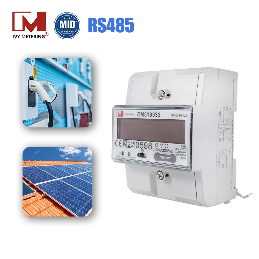 Remote Control Modbus RS485 Tuya Bidirectional Power Monitor for Level 2 EV Charger