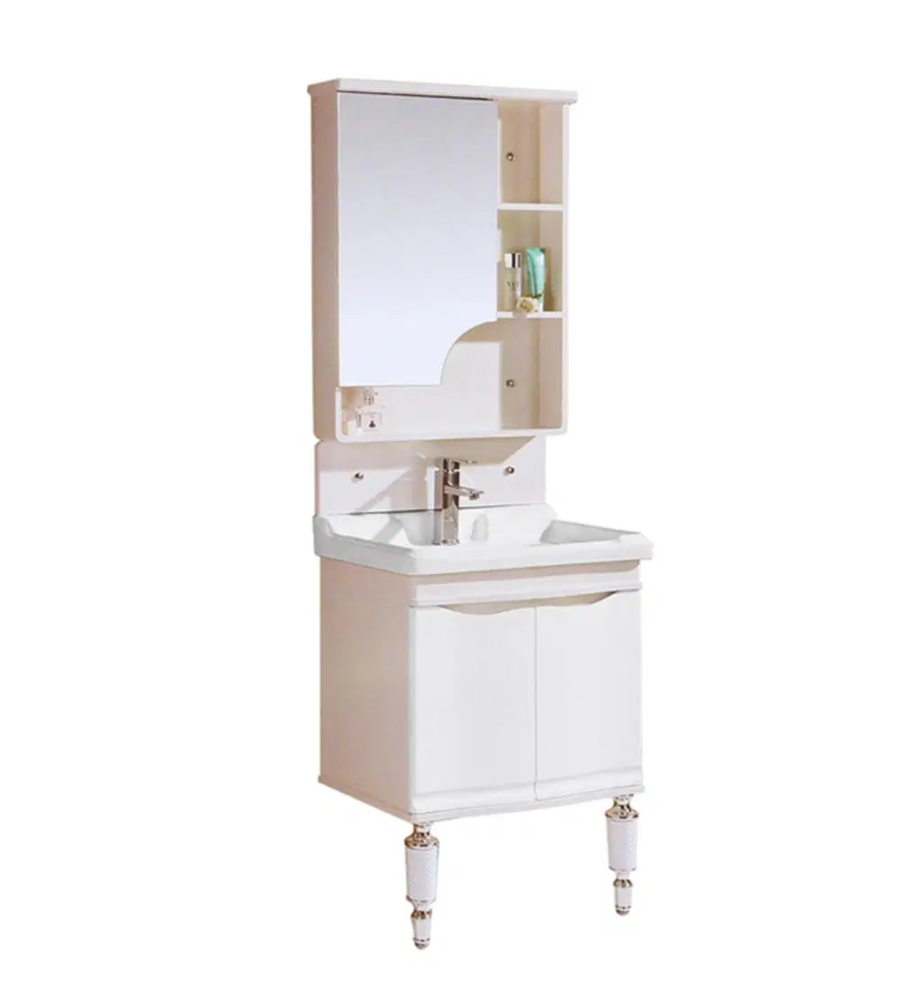 Classic Lights Mirror Storage Cabinet Modern Luxury Bathroom Vanity Cabinets Set