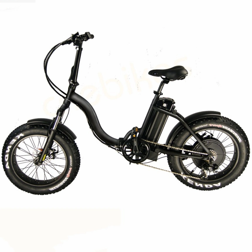 Factory China 20inch 4.0 Folding Fat Tire Electric Bike 48V/500W Adult Ebike