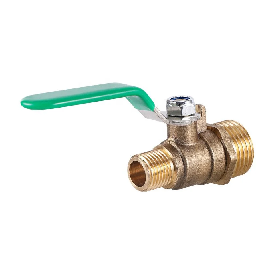 1/2" to 1/4" Male Thread Brass Ball Valve Water Oil Air Gas Fuel Line Shut off Valve