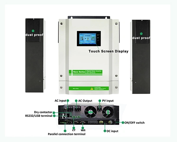 من نوع الجسر الكامل سهولة التركيب Jsvm II-5.5kw Jingsun Solar Hybrid المحول