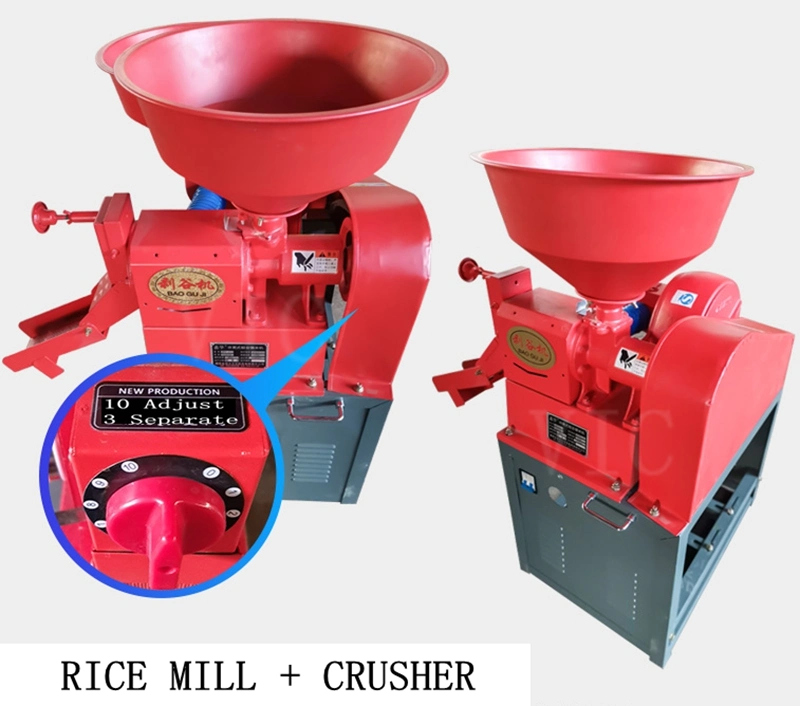 3-in-1 Automaic Samll Complete Integrated Grains Grinding Mill Grinder Huller Sheller Polisher Soybean Pulping Unit Equipment Auto Combined Rice Milling Machine