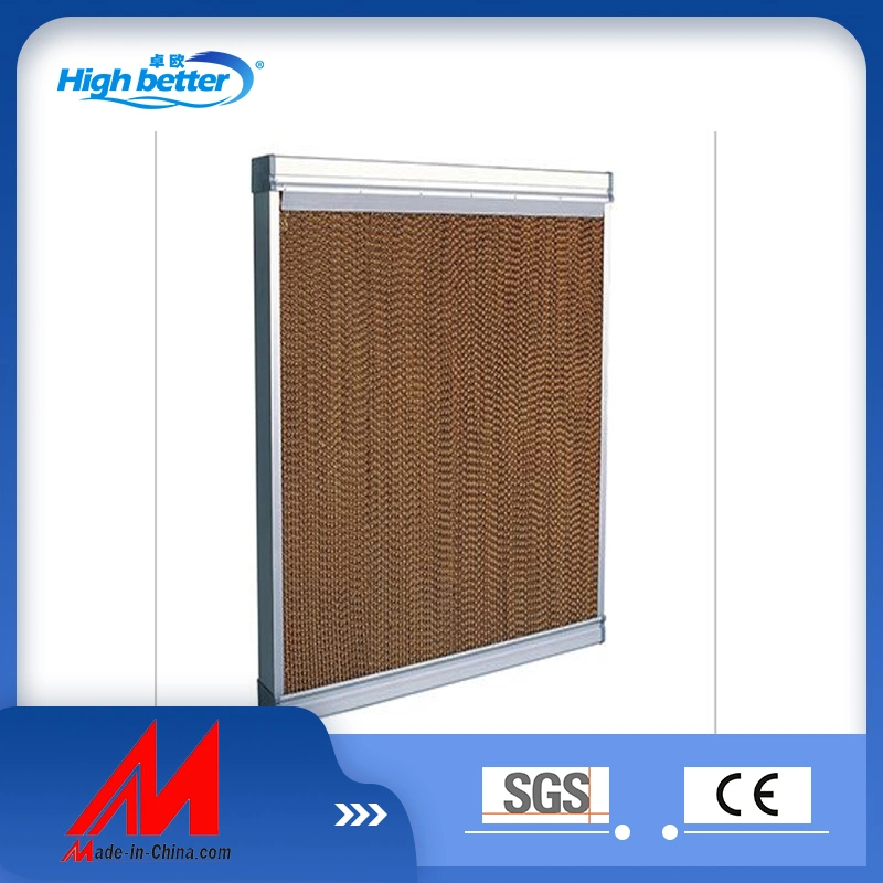 Evaporative Air Cooler Brown /Black Coating Color Cooling Pad /Exhaust Fan/for Greenhouse/Poultry House Equipment/Livestock House