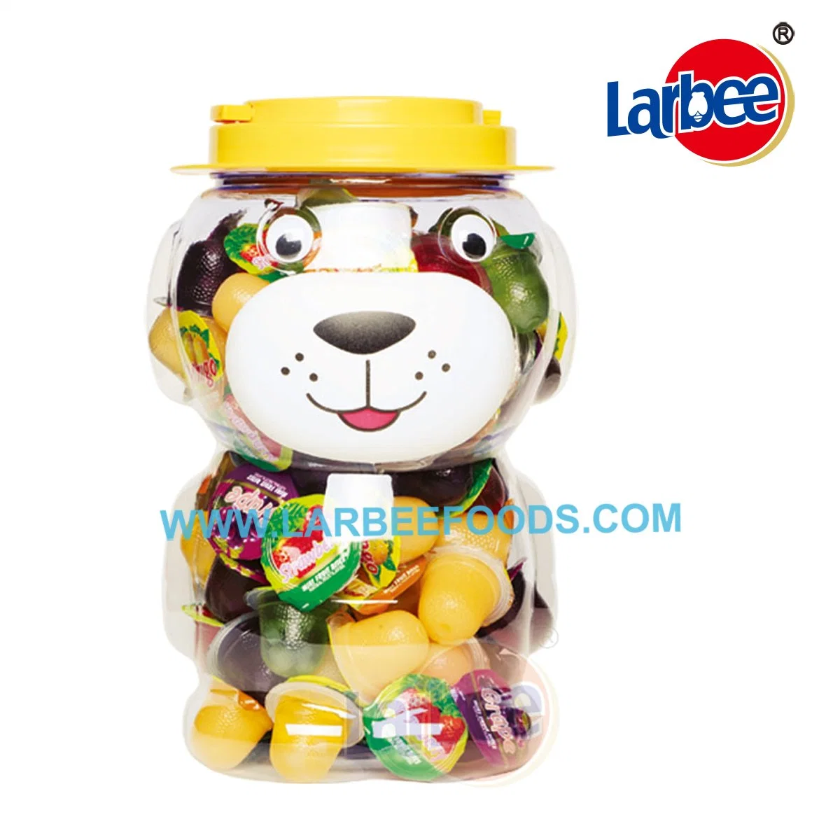 Halal Food 28g Fruit Jelly in Dog Jar for Kids
