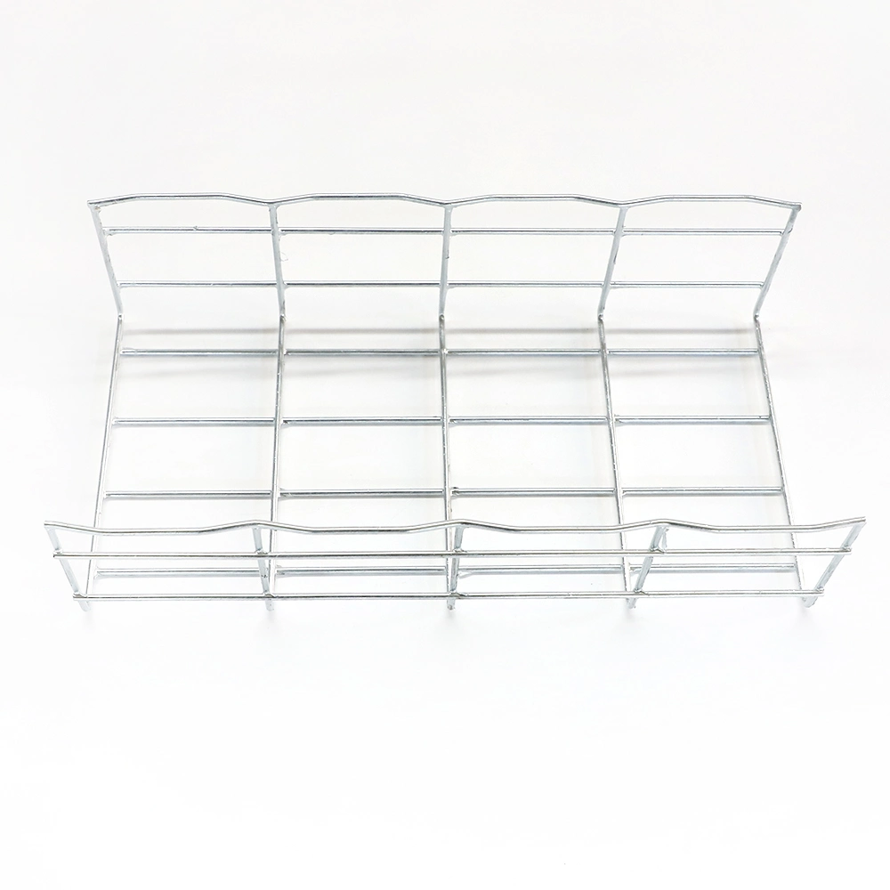 Basket Type Cable Tray Electric Galvanized Steel Wire Mesh Cable Tray