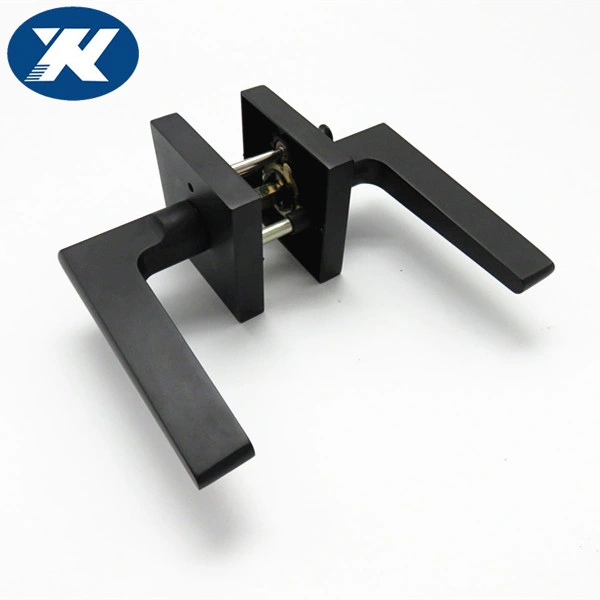 Security Zinc Alloy Black Color Privacy Bathroom Usage Door Lever Door Lock