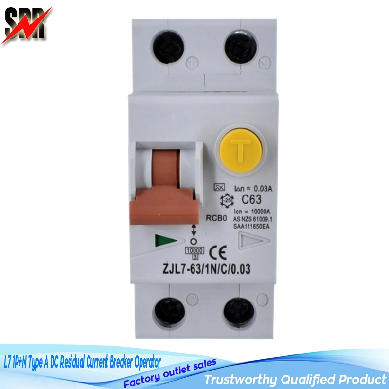 L7 1p+N Type a DC Residual Current Breaker Operator (L7 1P+N Type A DC RCBO)