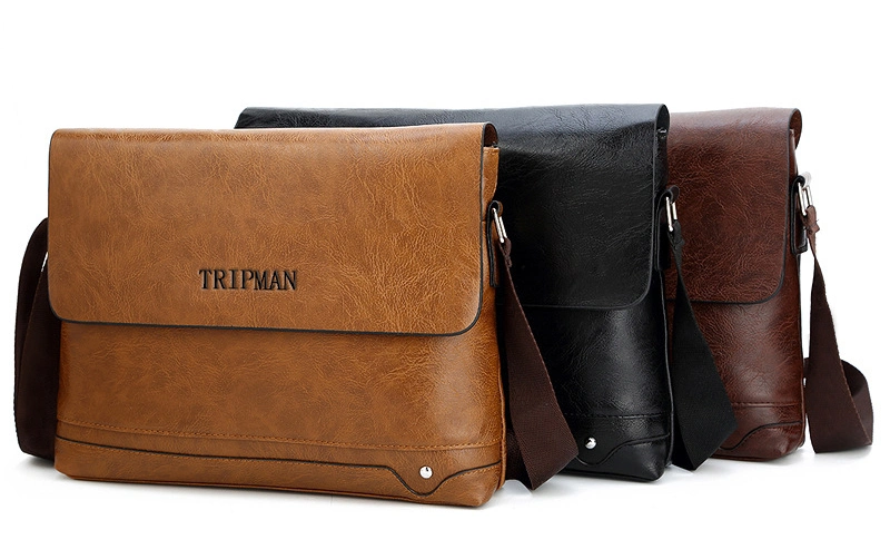 Tripman Men Shoulder Messenger Crossbody Bag Briefcase Daily Use
