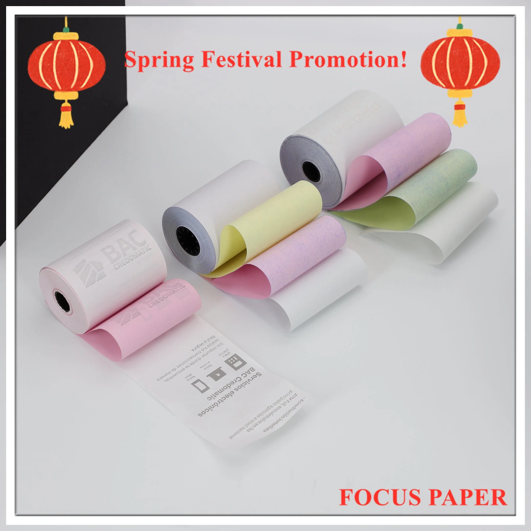 China Virgin Wood Pulp Custom Digital Two/Three Ply/Part Blank/Staples/Printable/Triplicate Carbonless Computer Paper