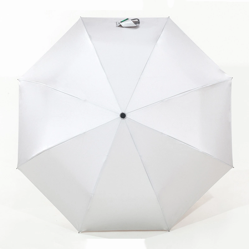 Silver Coating Black/Green/Pink/White Promotional Rainproof Uvproof Protection Three Fold Sun UV Umbrella