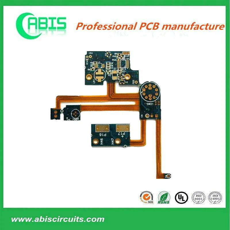 Rigid-Flexible Fr4 Flex Board Gold Plating PCB Design Factory Fr4+Pi Rigid-Flex Electronic PCB Circuit Board Rigid Flexible PCB