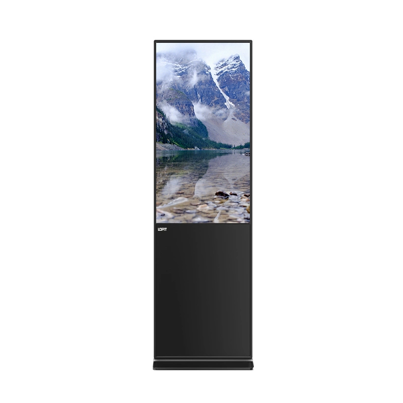 Lofit Outdoor LCD-Display Bodenstand 43 Zoll LCD-Werbung Interaktive Bildschirme Anzeigen Anzeigenschaltung Stand-Alone Digital Werbemaschine