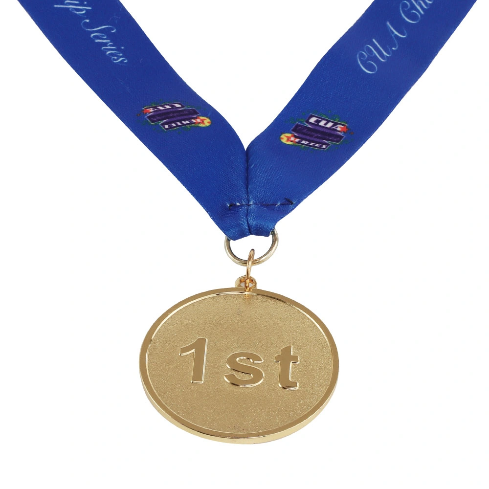 China OEM Factory Custom Made Gold Plated Metal Alloy Craft Medal Manufacturer Customized Award Insignia Bespoke Wholesale/Supplier Oman Promotional Medallion