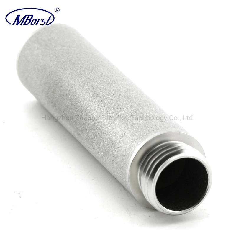 High Purity Titanium Metal Powder Filter Cartridge Stainless Steel Sintered at High Temperature for Steam Oxidizing Corrosive Liquids/Gas Filtration 1/5 Micron