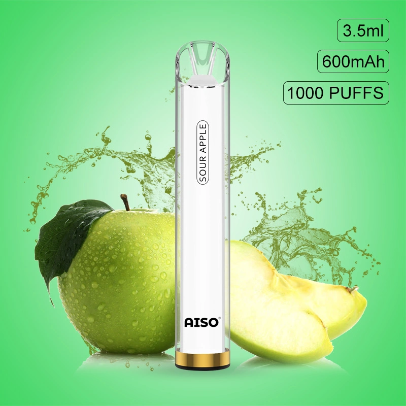 Aiso Ecigs with Transparant Glowing 3.5ml 600mAh Battery 1000puffs Pen Style vapes