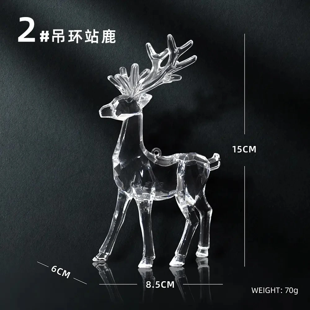 Hot Sale Christmas Crystal Ornament Custom Christmas Reindeer