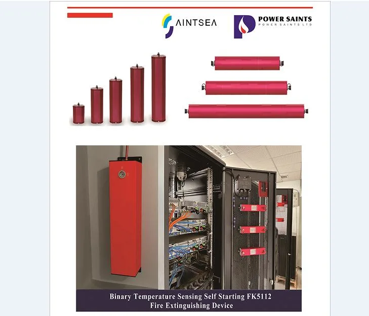 Sistema de Extinción de la certificación CE para el centro de datos, la sala de distribución de energía