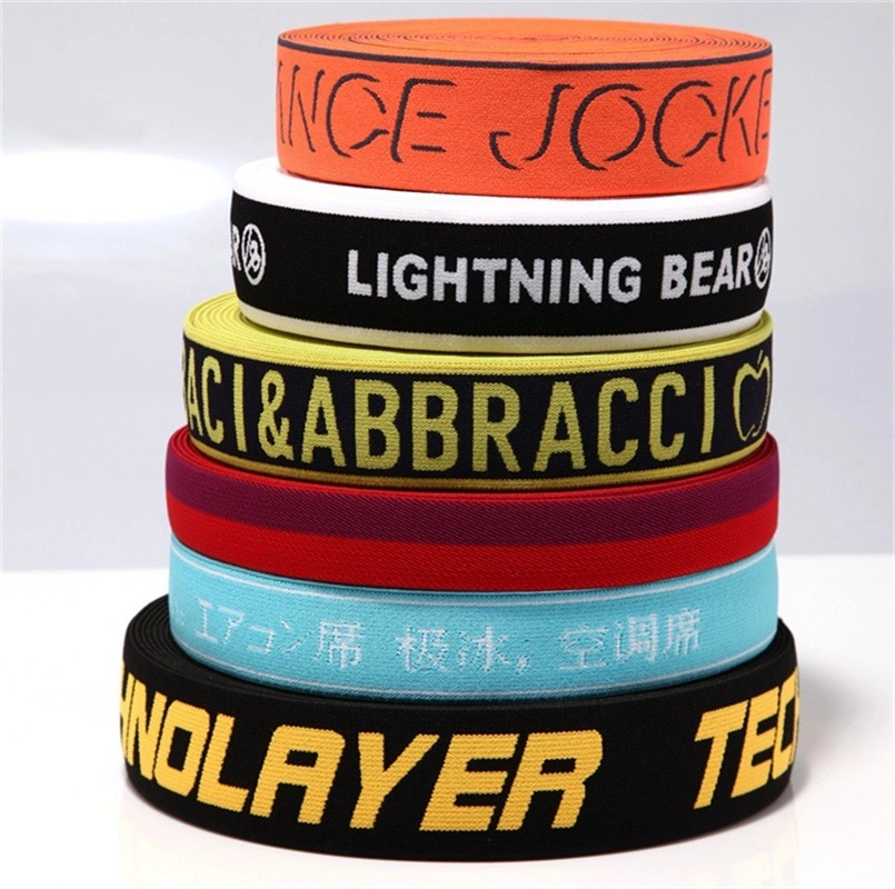 Underpants Jacquard Elastic Band Elastic Webbing Non-Shuttle Jacquard Band English Alphabet Elastic Band Th8098